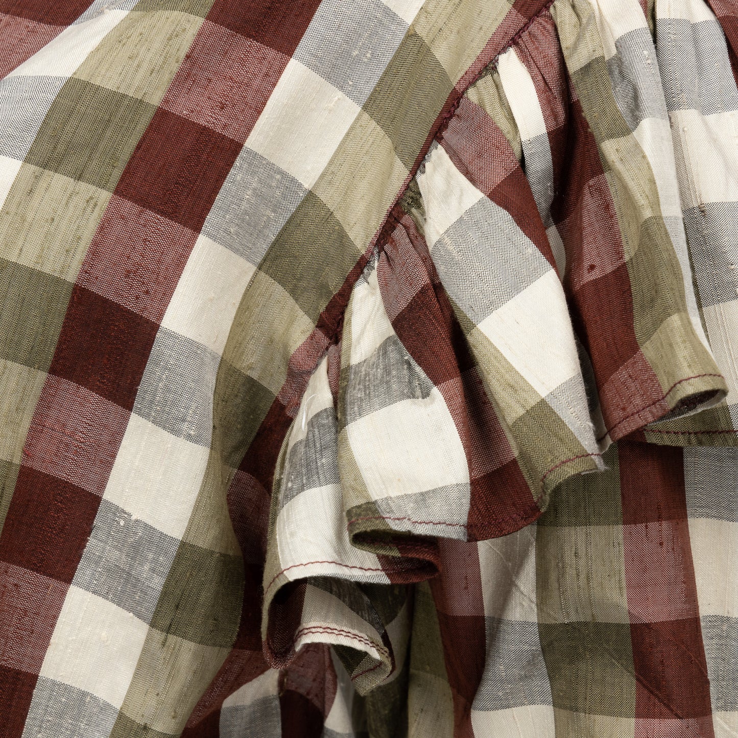 Anūrmi Shirt: Khaki Check House of Bilimoria