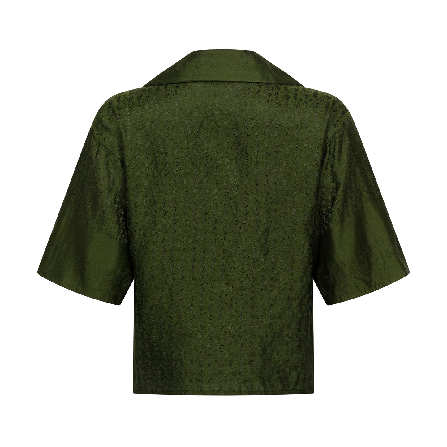 Archway Shirt: Bottle Green Saree House of Bilimoria