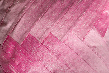 Ācamana Cushion: Pink Silk House of Bilimoria